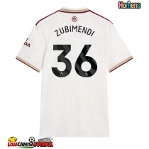 Camisa de Futebol Arsenal Martin Zubimendi #36 Equipamento Alternativo 2025-26 Manga Curta